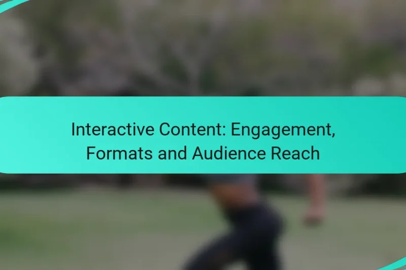 Interactive Content: Engagement, Formats and Audience Reach
